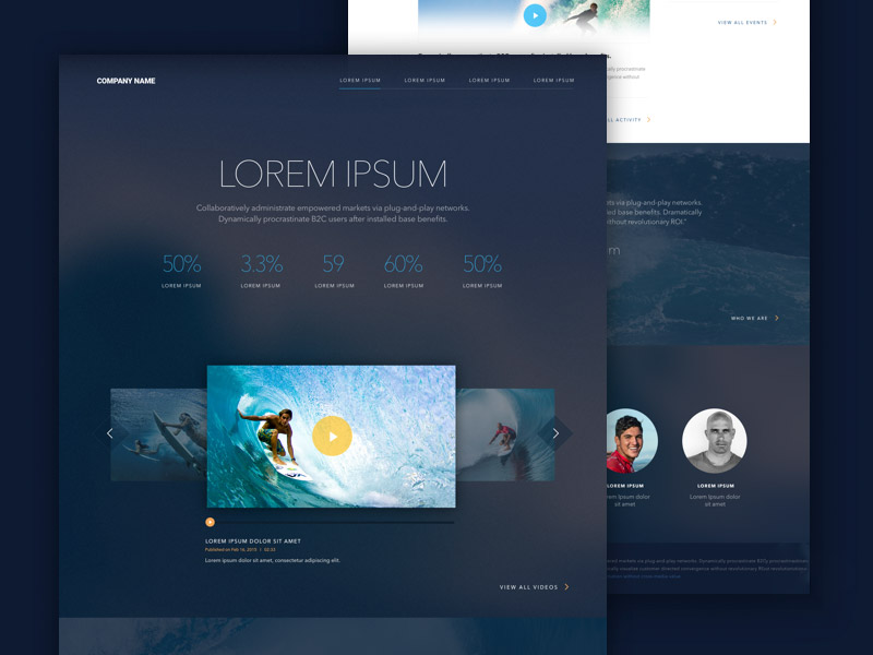 Landing Page Template Sketch freebie Download free resource for