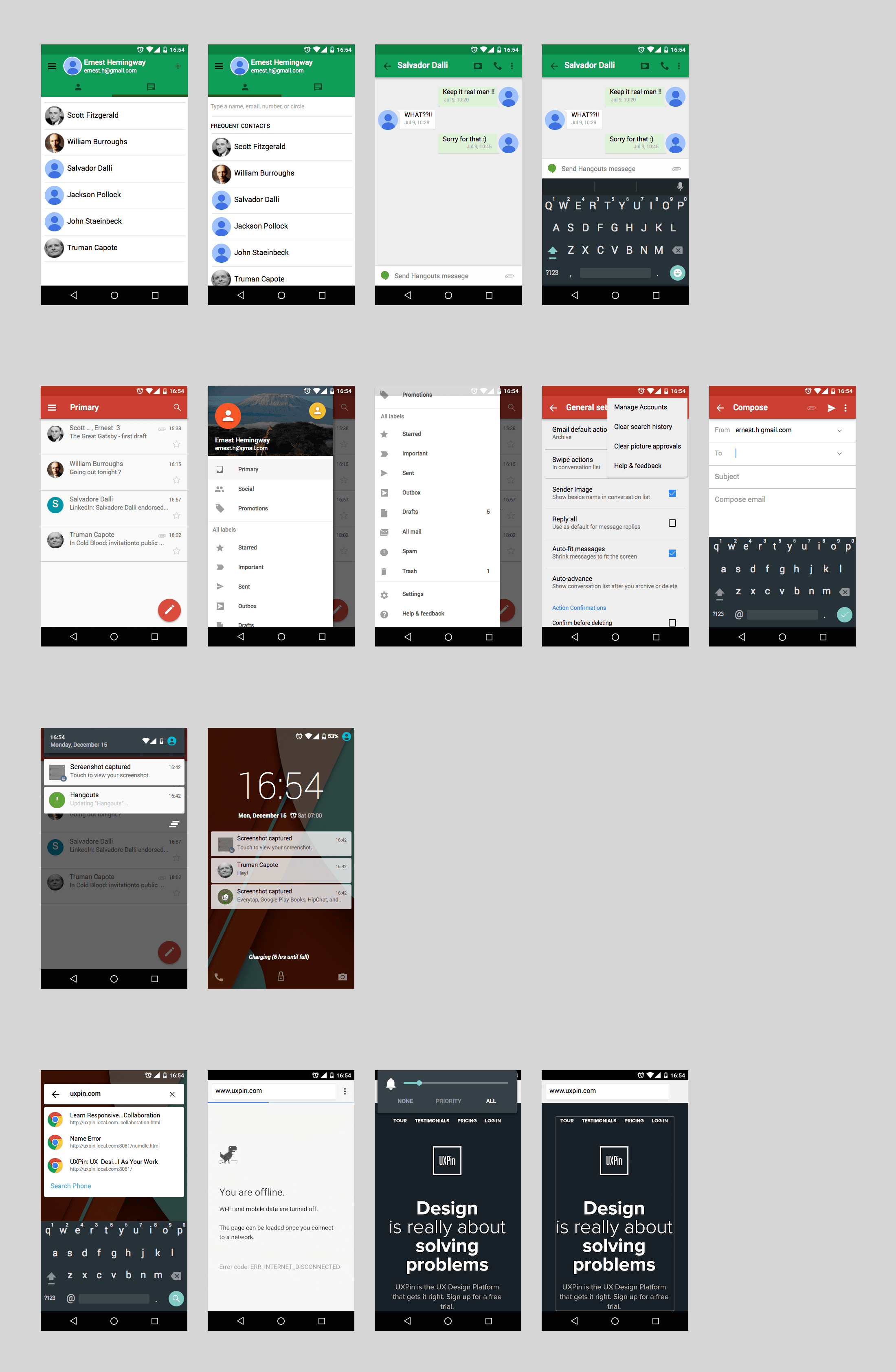 Android Lollipop UI Kit Sketch Resource for Sketch 3 Image ...