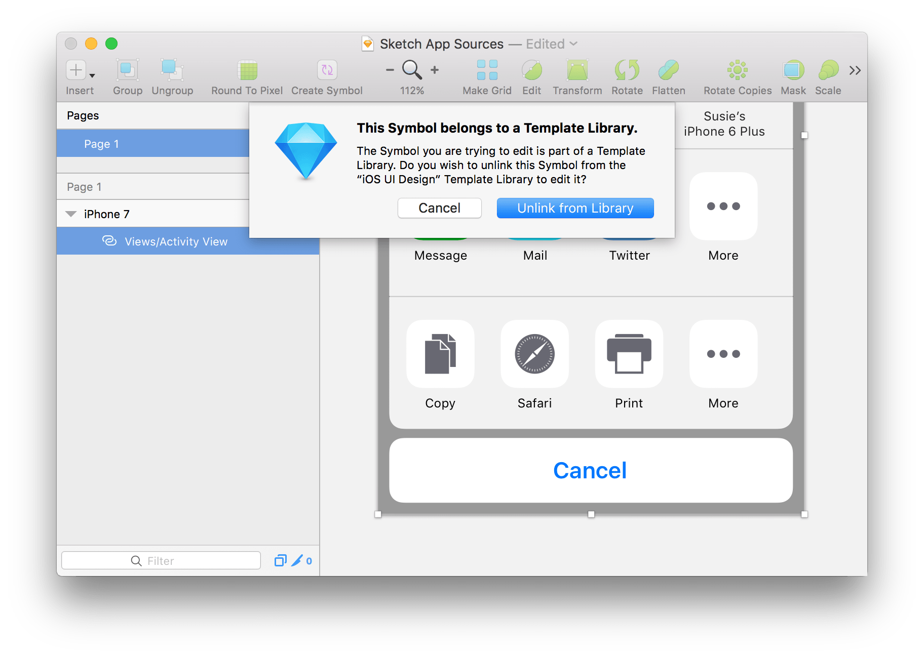 Create and Manage Symbols in Sketch for UI Prototyping