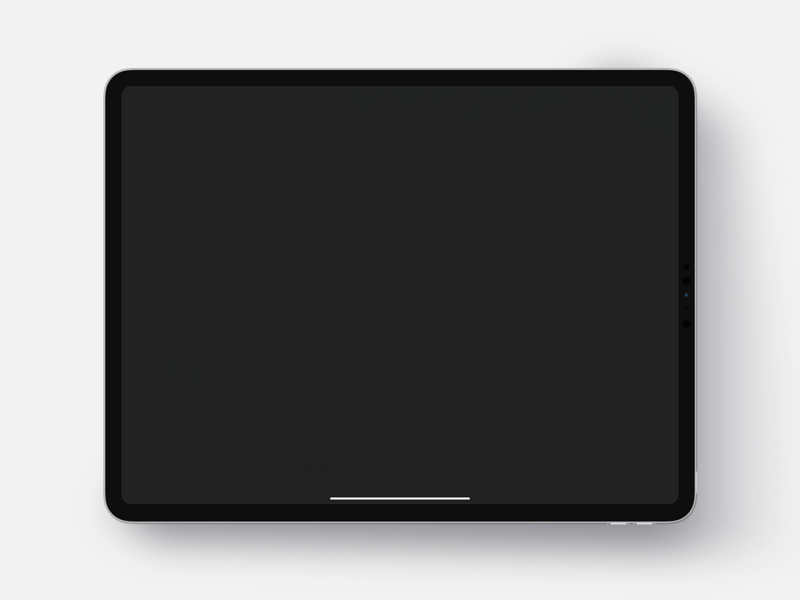 Free minimal dark tablet mockup by Mamun Srizon on Dribbble