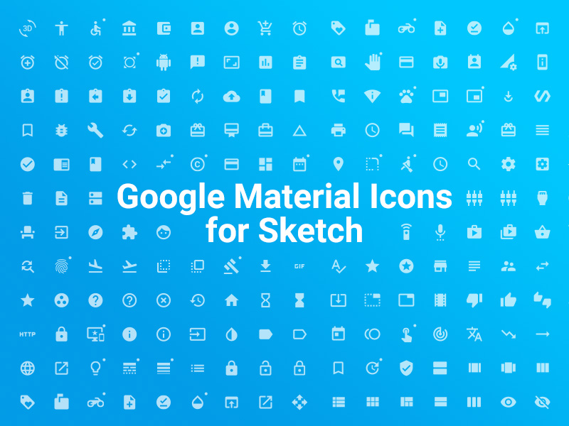 Material Icons Library: 1000+ free vector icons - Freebiesbug