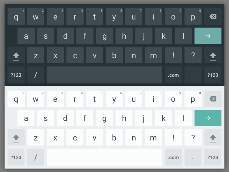 android keypad layout