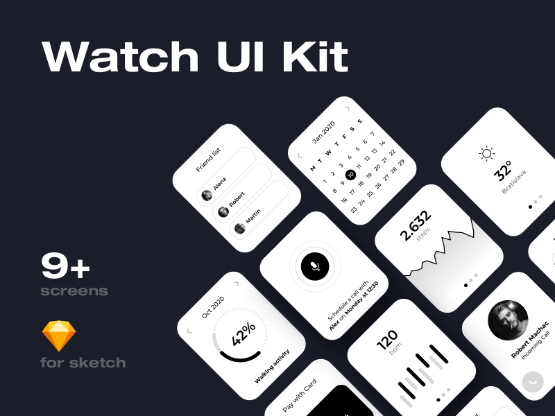 Apple Watch UI Kit 20  uistoredesign