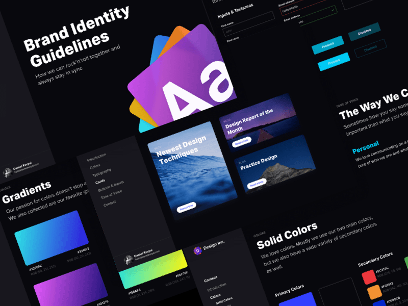Logo and Brand Identity free resources for Sketch, Figma, Adobe XD