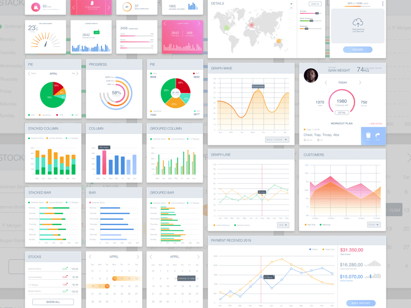 Collection of Charts for Sketch Freebie  Download Sketch Resource  Sketch  Repo