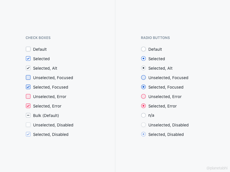 Check Boxes and Radio Button Styles Sketch freebie - Download free resource  for Sketch - Sketch App Sources