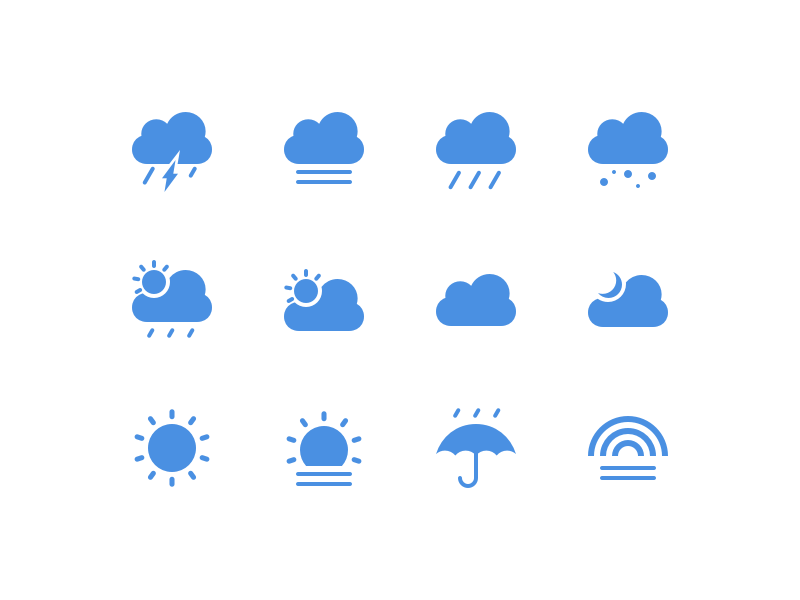 12 Weather Icons Sketch Freebie Download Free Resource For Sketch Sketch App Sources