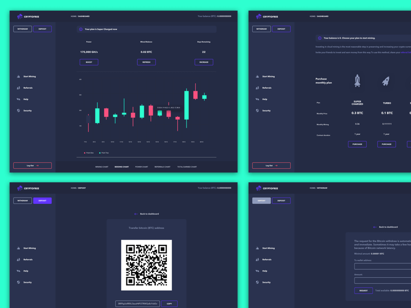 Cryptocurrency Dashboard Template Free Download