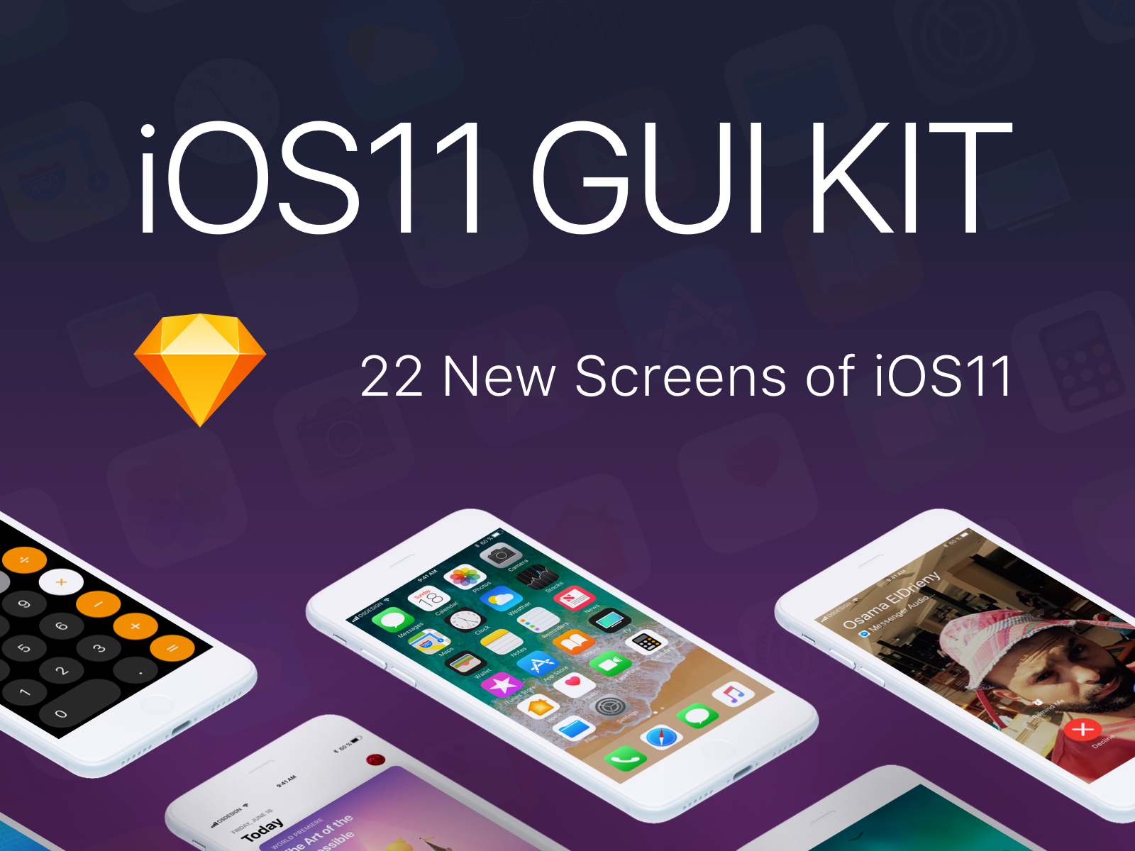 IOS 11 GUI Sketch Freebie Download Free Resource For Sketch