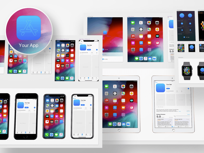 Ios 12 App Icon Template Sketch Freebie Download Free Resource For Sketch Sketch App Sources
