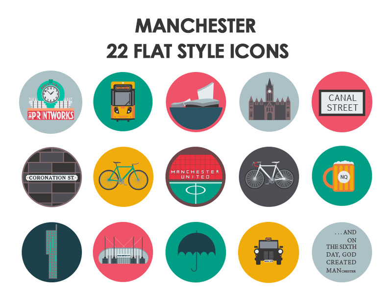 Download 22 Manchester Flat Icons Svg Freebie Download Free Svg Resource For Sketch Sketch App Sources