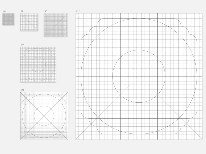 Material Icons Grid Sketch freebie 