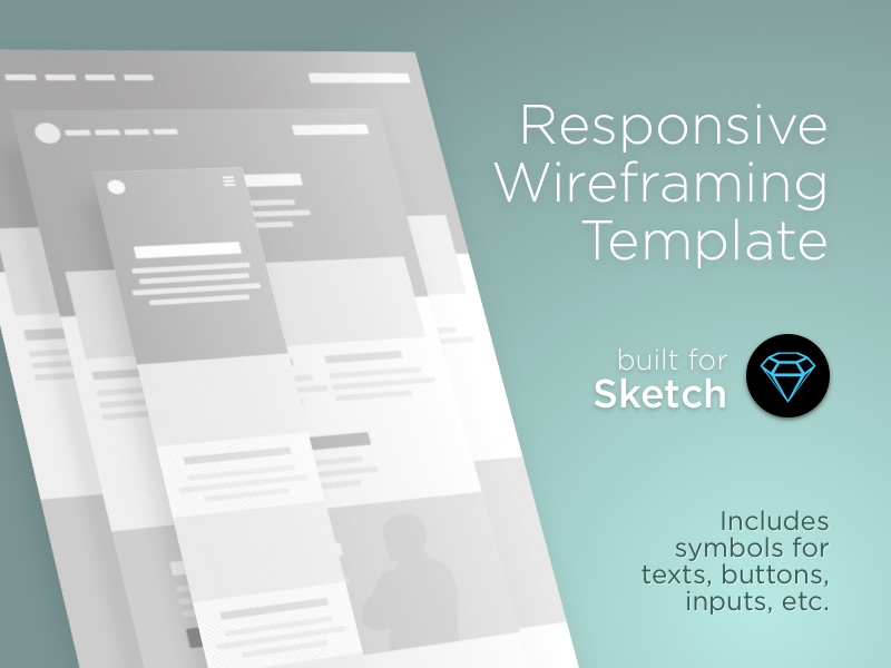 Download Responsive Wireframe Template Sketch Freebie Download Free Resource For Sketch Sketch App Sources