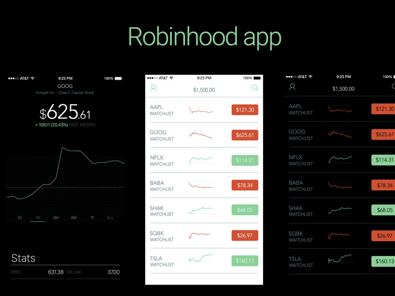 robinhood app screenshots