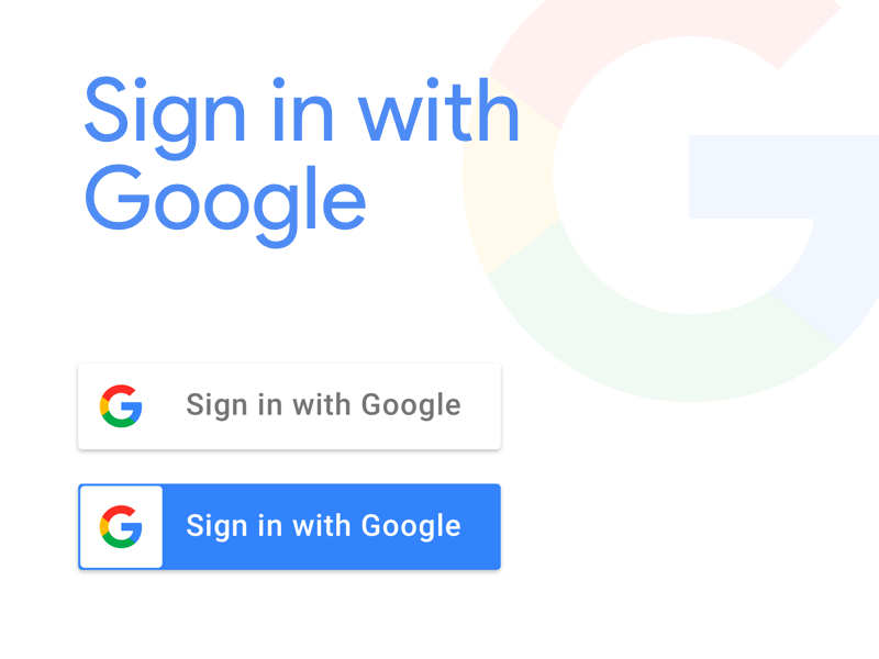 Sign In with Google Button Sketch freebie Download free resource for