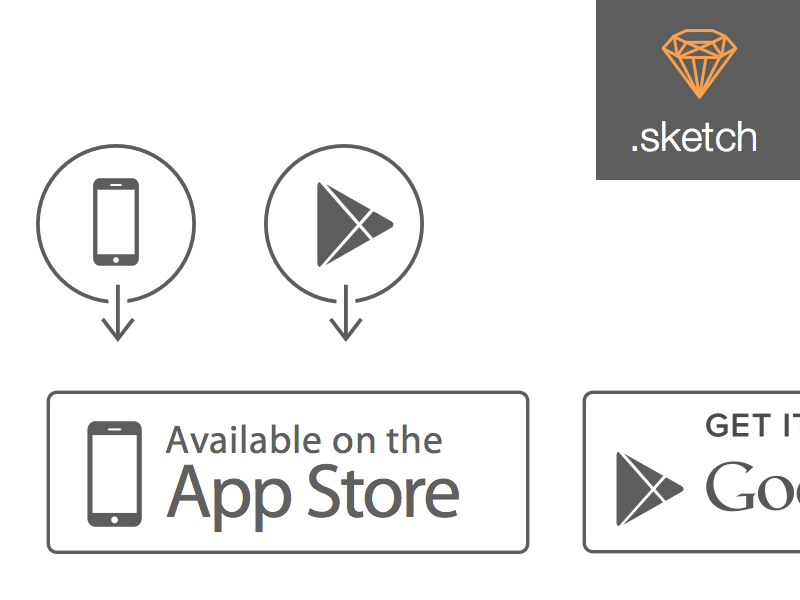 Apple App Store And Google Play Store Icons Sketch Freebie Download Free Resource For Sketch Sketch App Sources