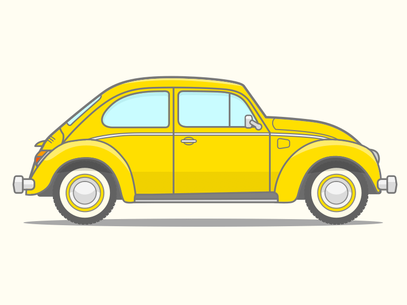 VW Beetle Vector Line Art Sketch freebie - Download free resource for ...