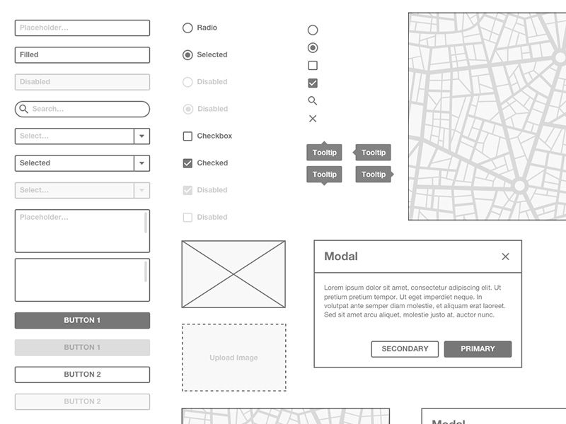 iOS Wireframe Kit - Free Sketch Resource | Sketch Elements
